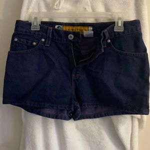 Silver tab hipster shorts size 7